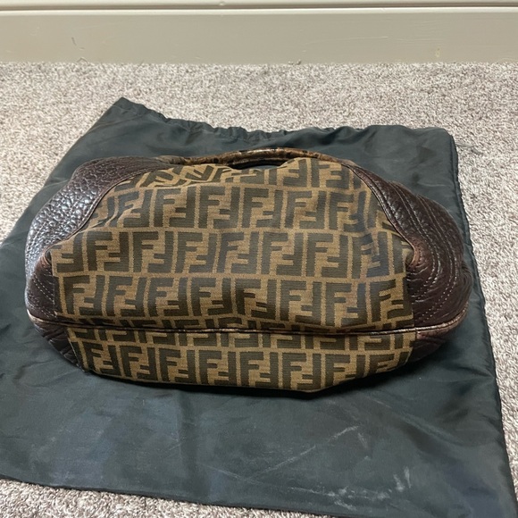 Fendi Brown and Black Hobo Bag - Picture 5 of 9
